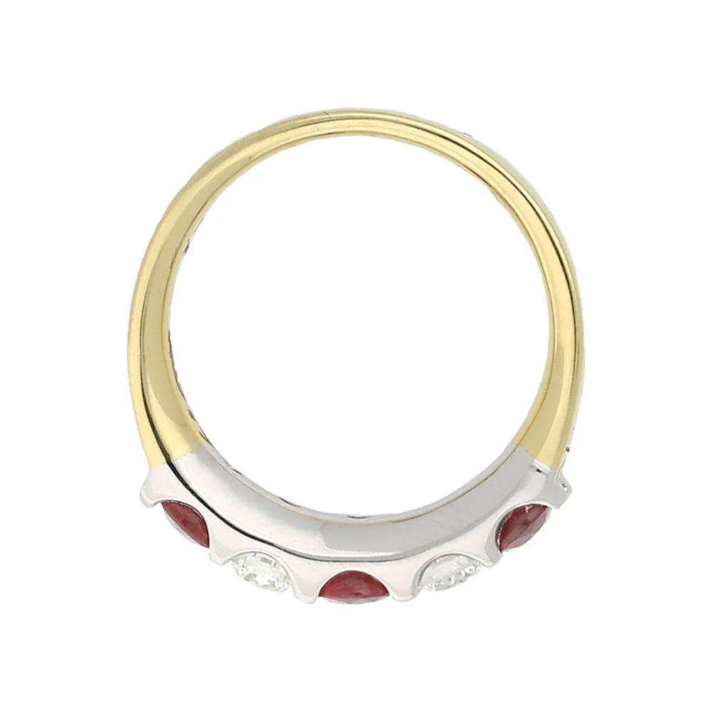 18ct Gold Ruby and Diamond Eternity Ring - Image 3