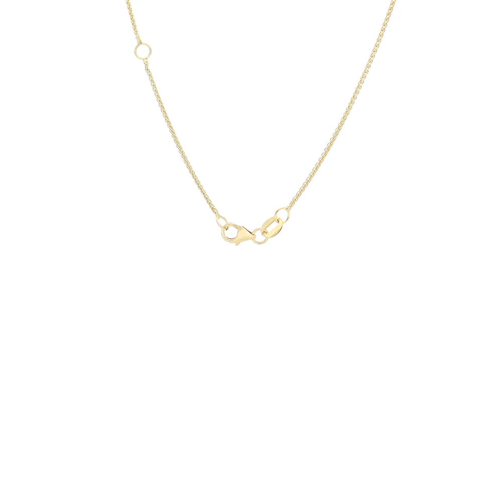 18ct Two Tone Double Halo Sapphire Pendant - Image 2