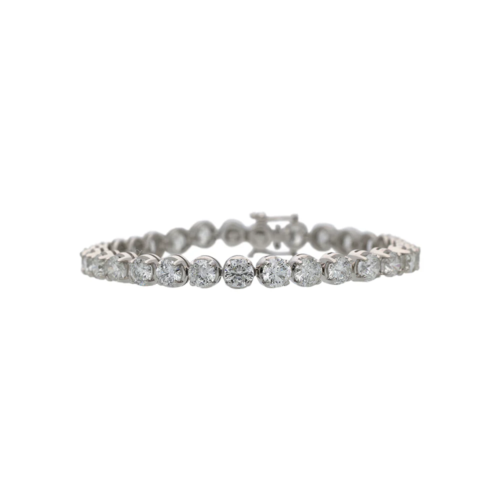 18ct White Gold 15ct Diamond Tennis Bracelet
