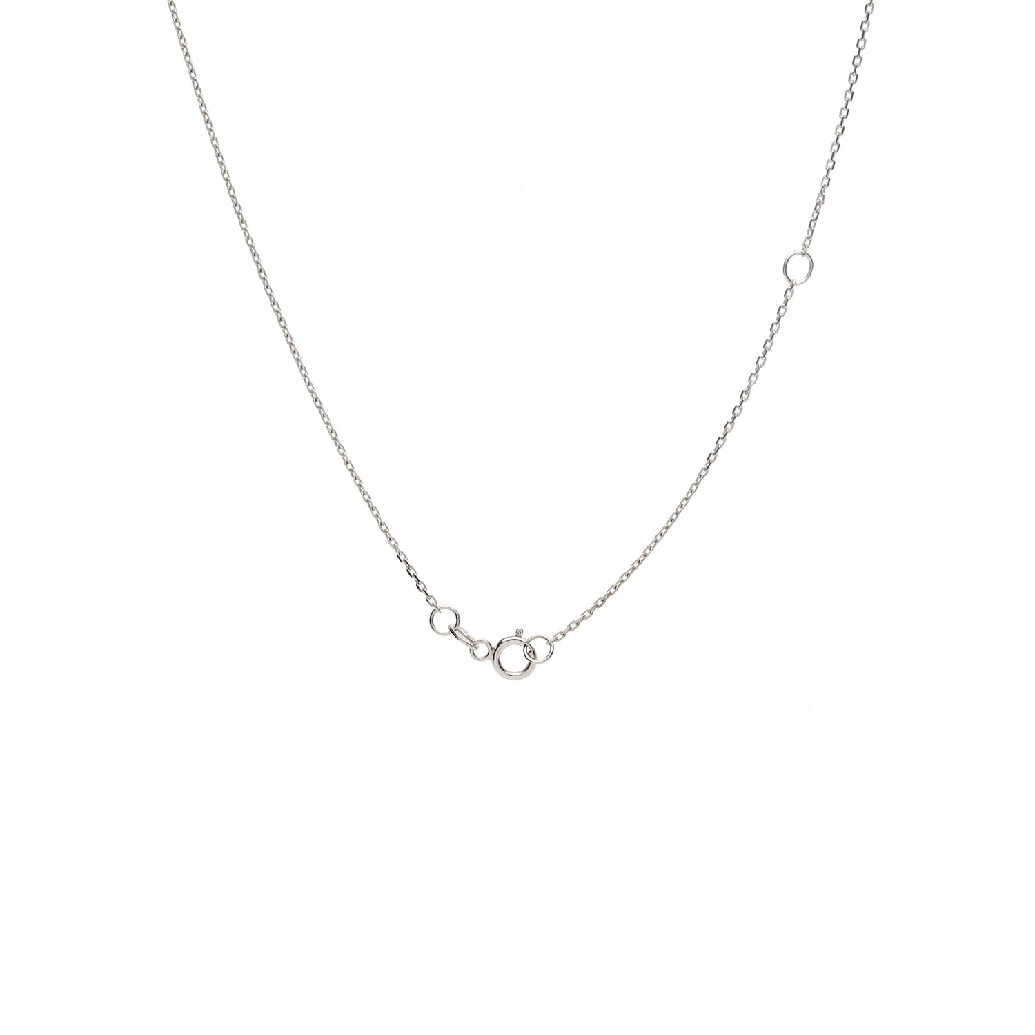 18ct White Gold Dancing Round Diamond with Halo Pendant - Image 3