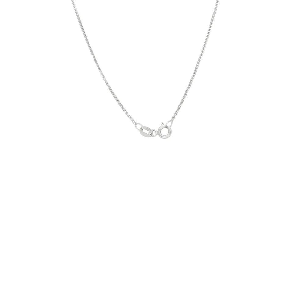18ct White Gold Double Twist Diamond Pendant - Image 2