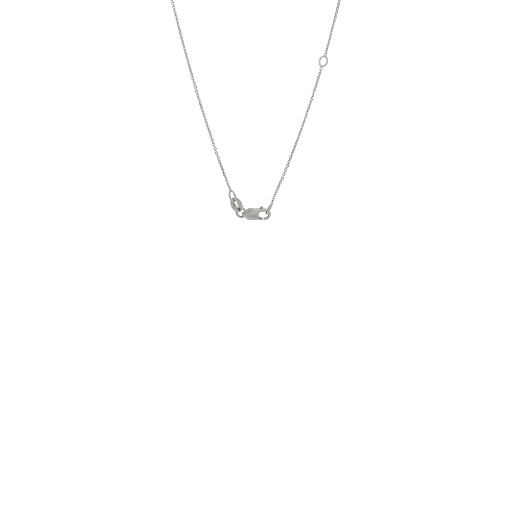 18ct White Gold Triple Oval Diamond Pendant - Image 3