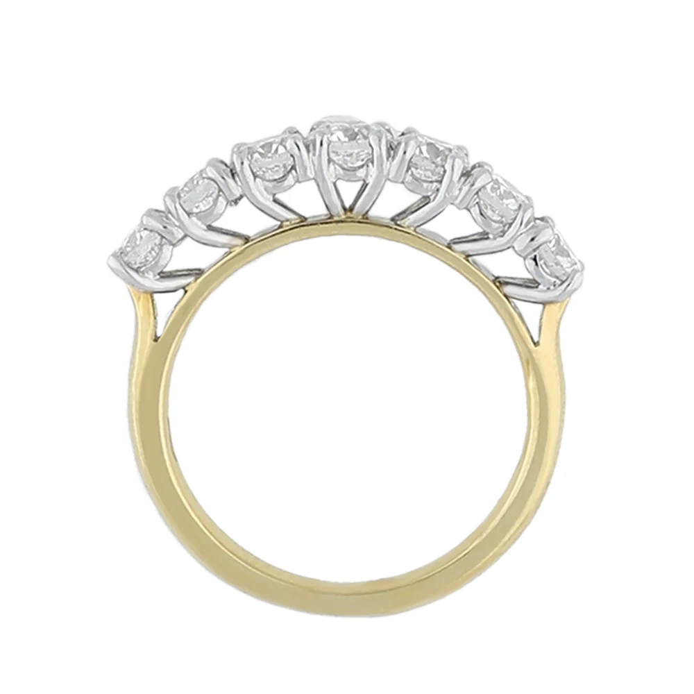 18ct Yellow Gold Diamond Seven Stone Eternity Ring - Image 3
