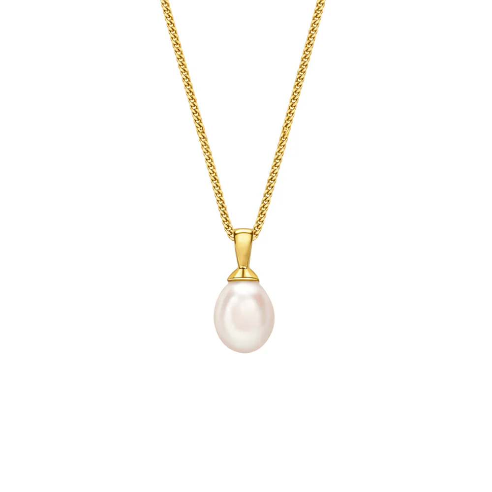 18ct Yellow Gold Fresh Water Pearl Pendant