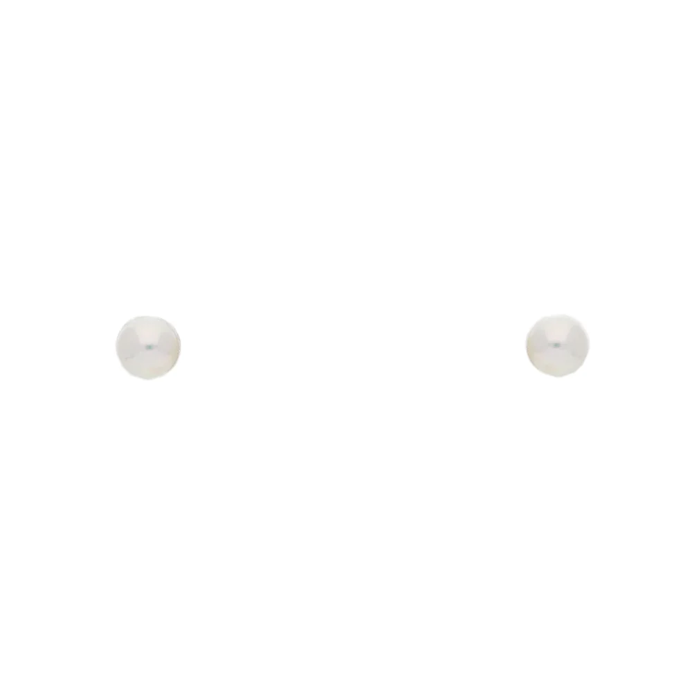 18ct Yellow Gold Pearl with Square Halo Earrings - Image 2
