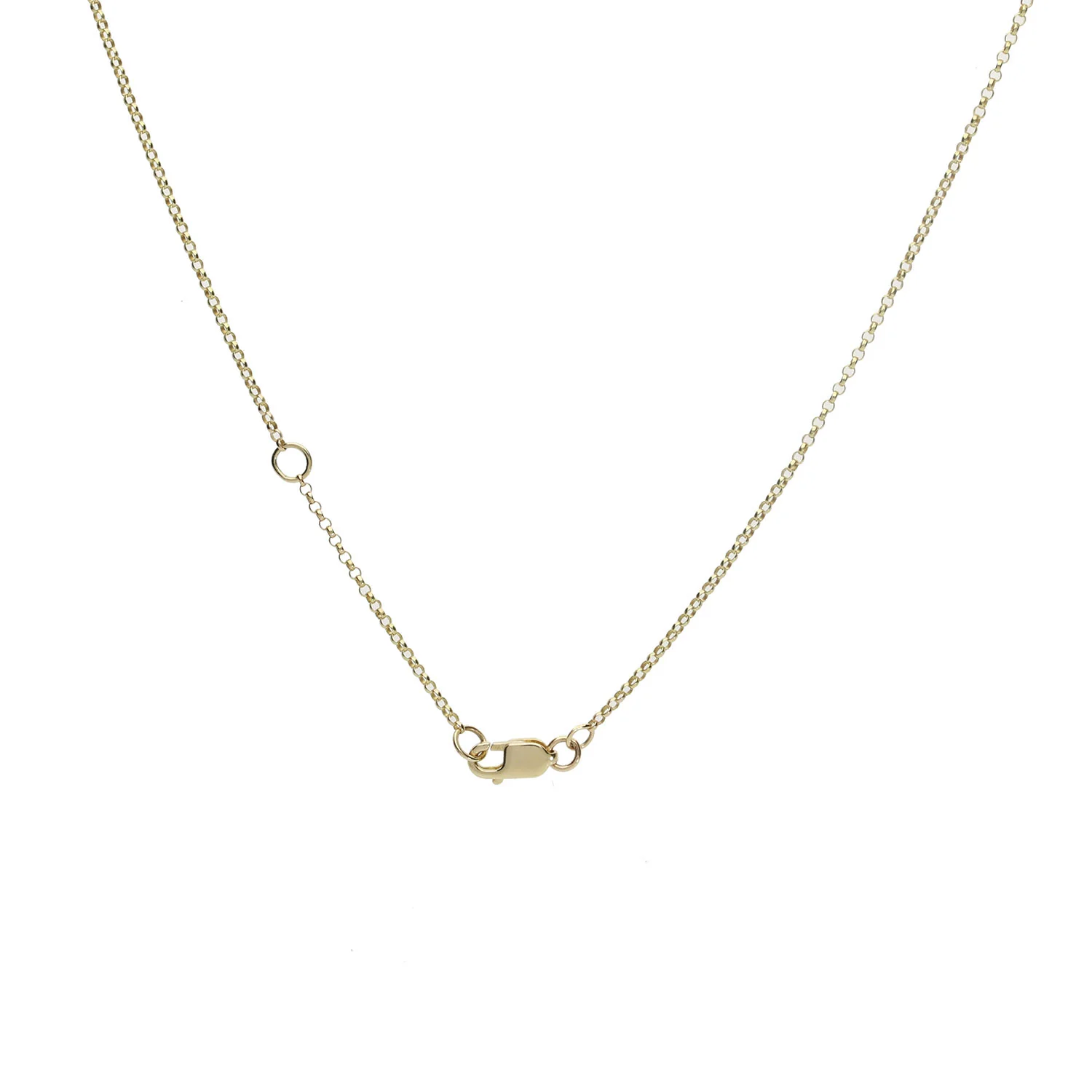 9ct Yellow and White Gold Twisted Circle Knot Diamond Pendant - Image 2