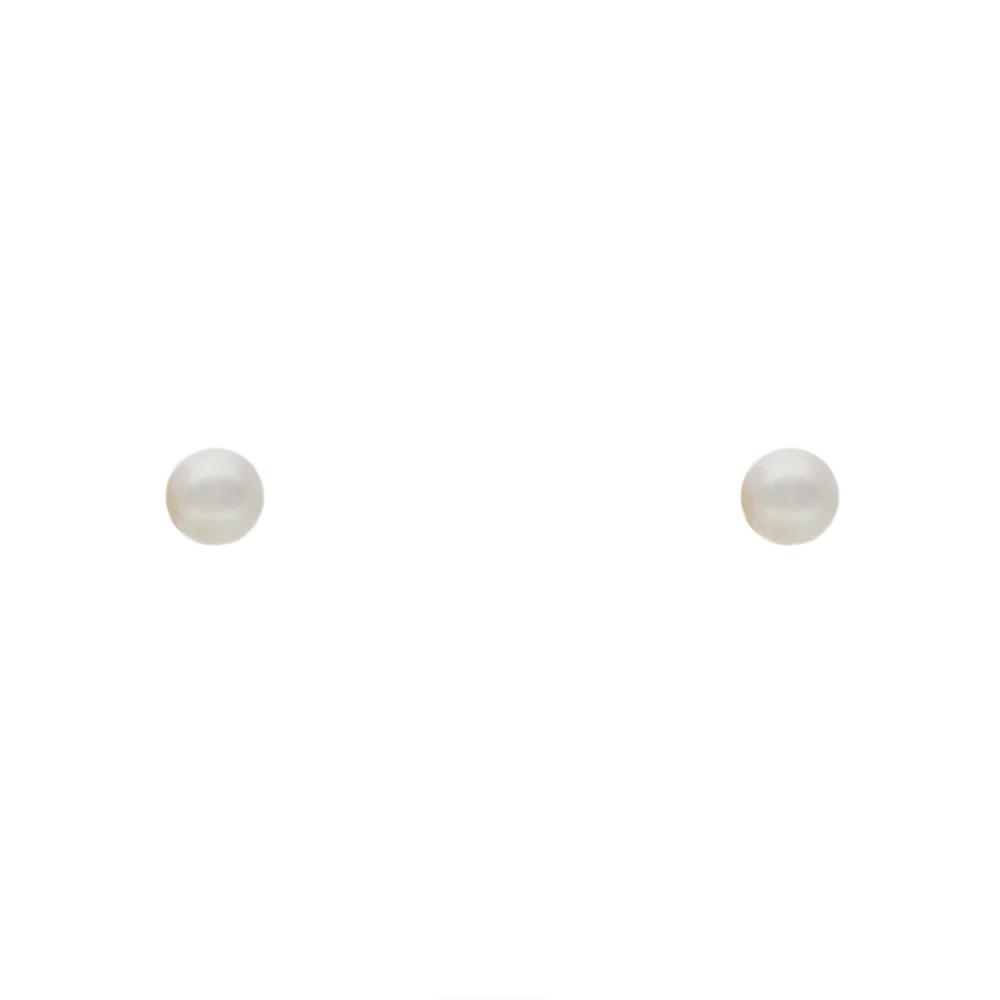 9ct Yellow Gold 8mm Pearl Stud Earring