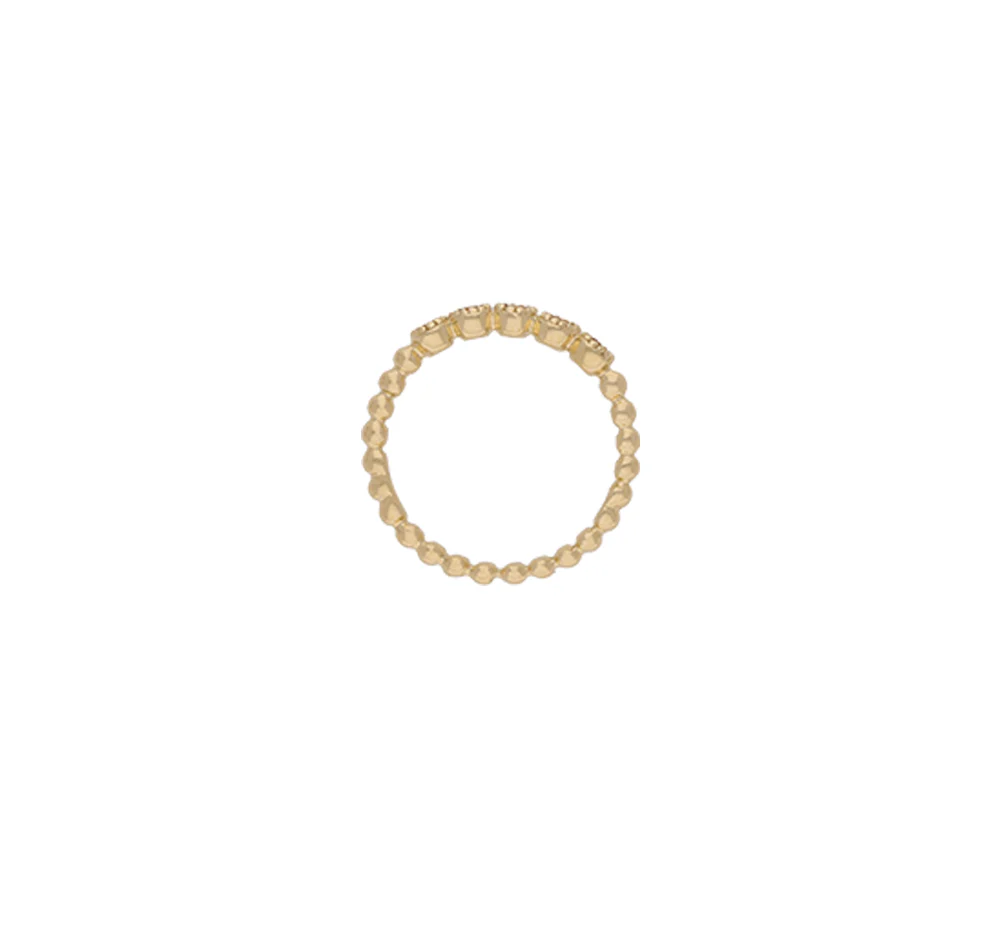 9ct Yellow Gold Bubble Citrine Ring - Image 3