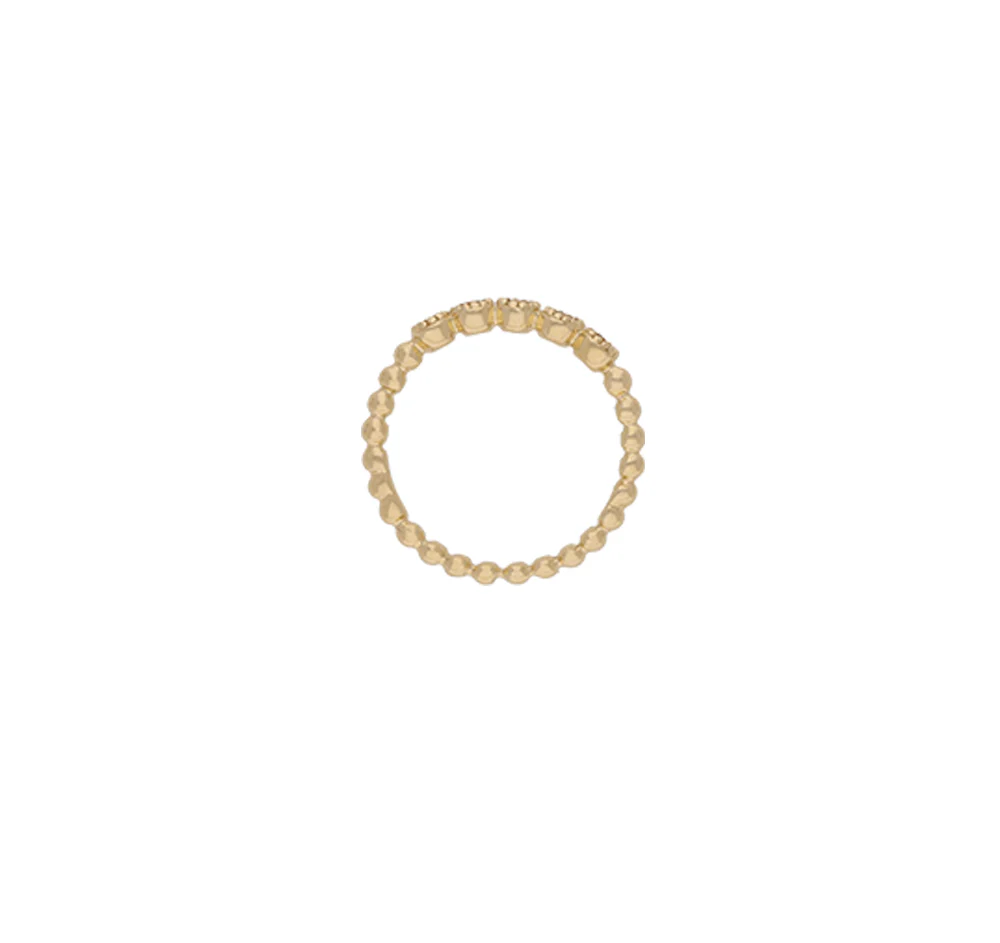 9ct Yellow Gold Bubble Sapphire Ring - Image 3