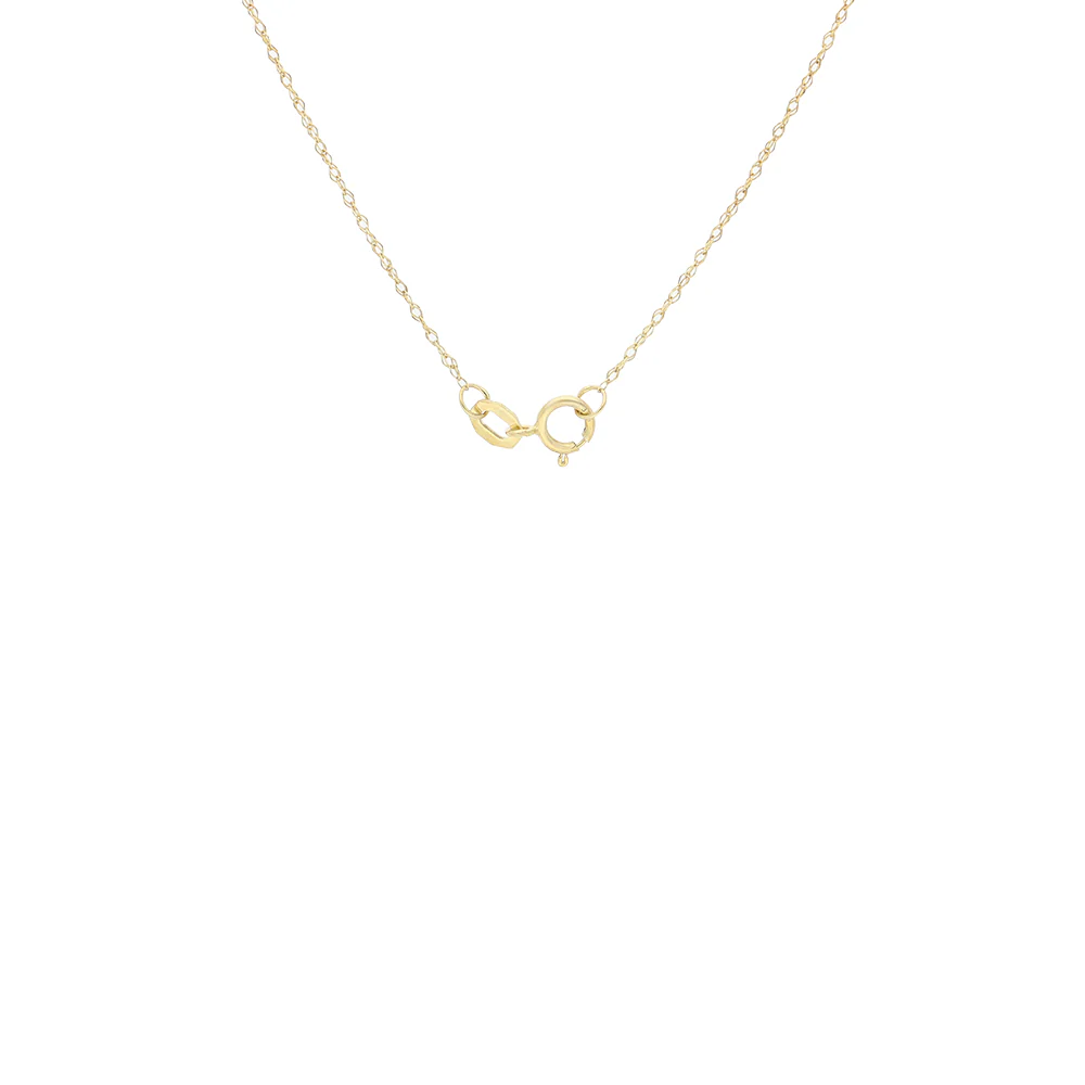 9ct Yellow Gold Claddagh Emerald Heart Pendant - Image 3