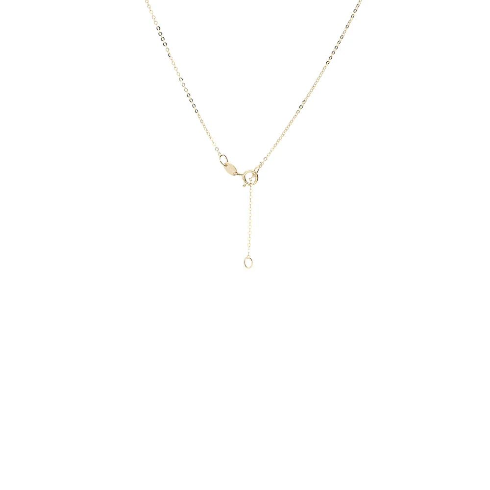 9ct Yellow Gold CZ Twisted Ring Pendant - Image 2
