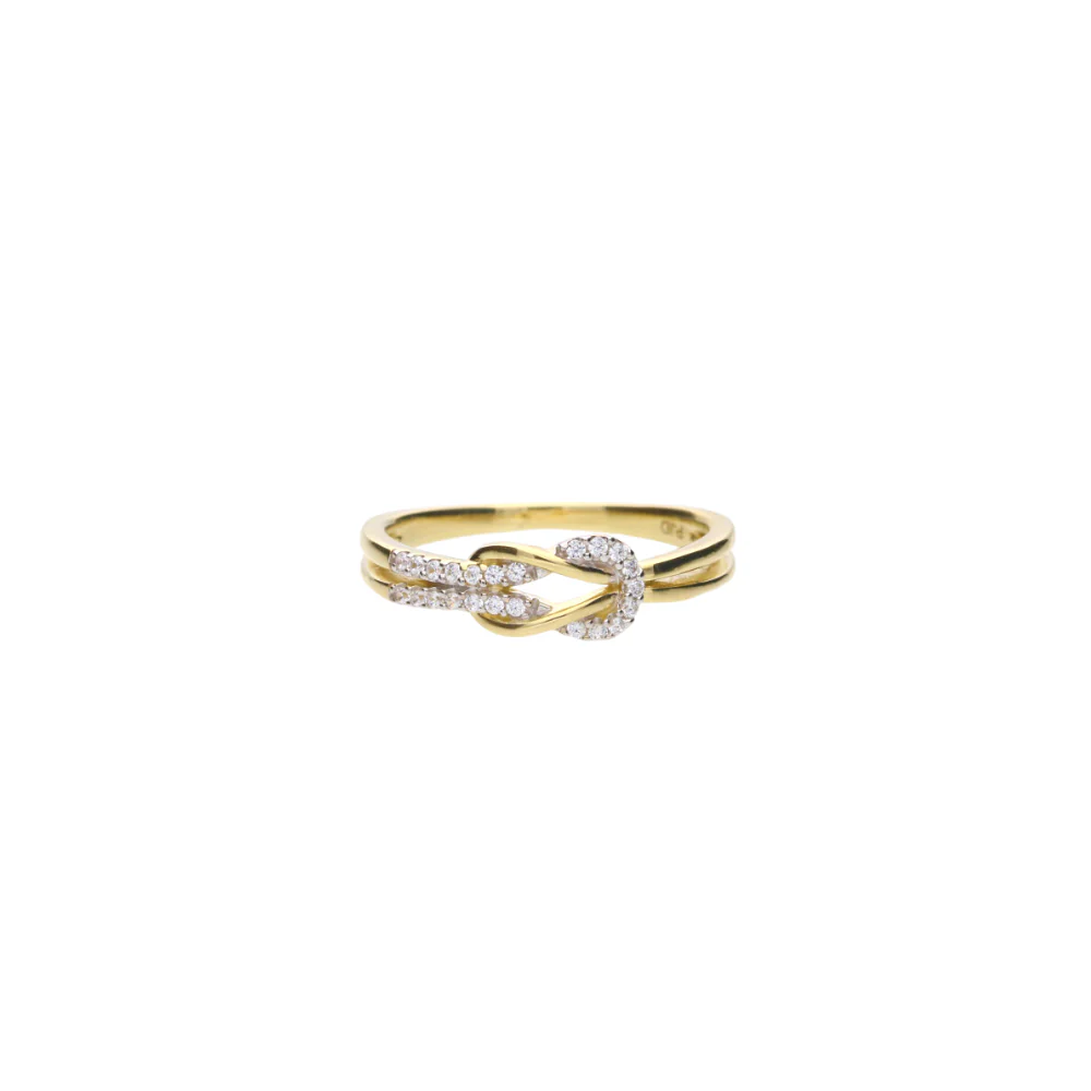 9ct Yellow Gold Double Knot Ring