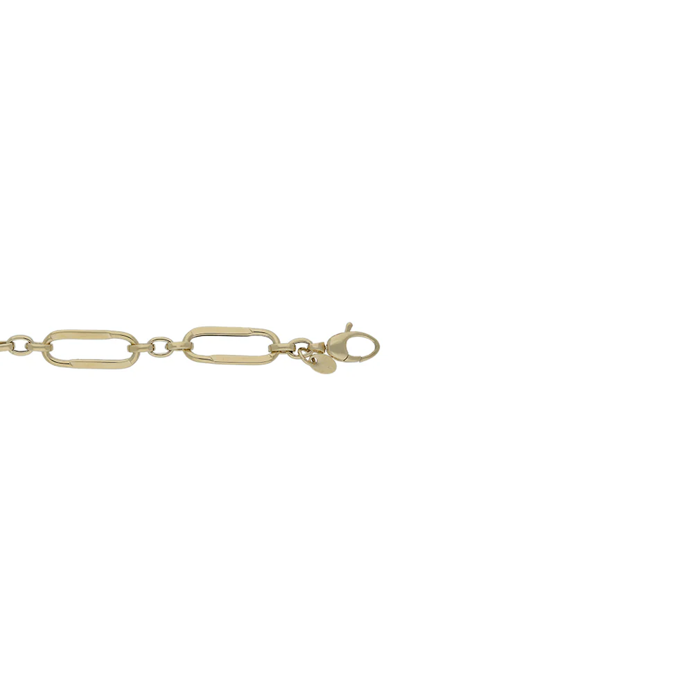 9ct Yellow Gold Flexible Long Oval Bracelet - Image 3