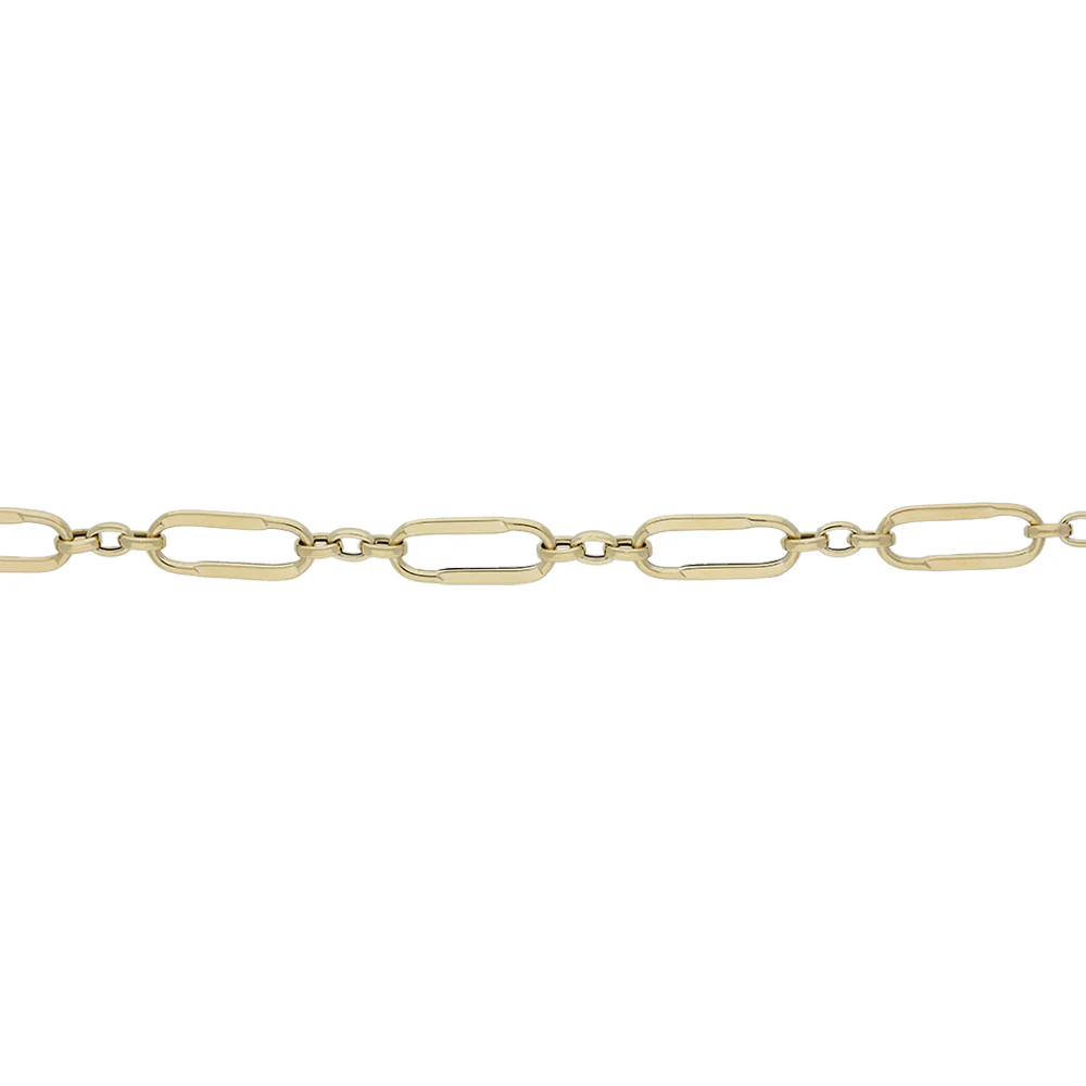 9ct Yellow Gold Flexible Long Oval Bracelet - Image 4