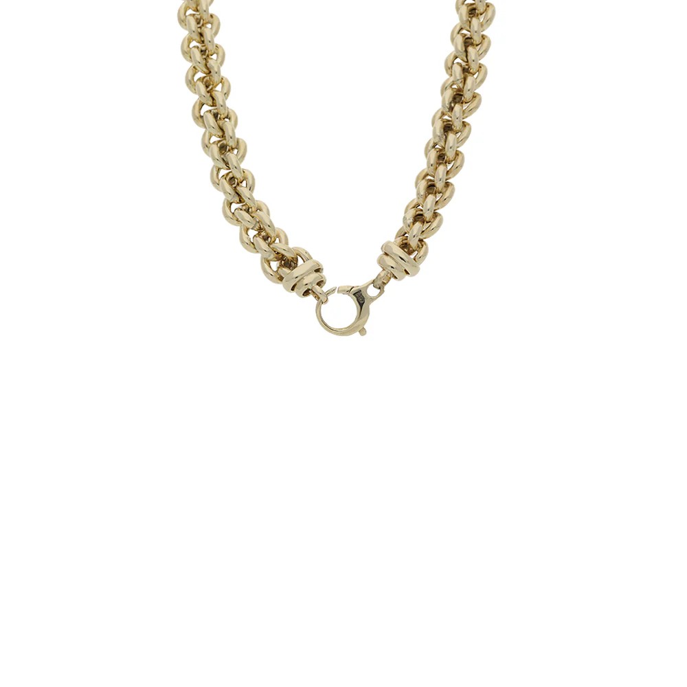 9ct Yellow Gold Interlock Link Chain - Image 3
