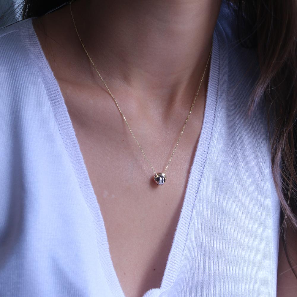 9ct Yellow Gold Knot Pendant - Image 3