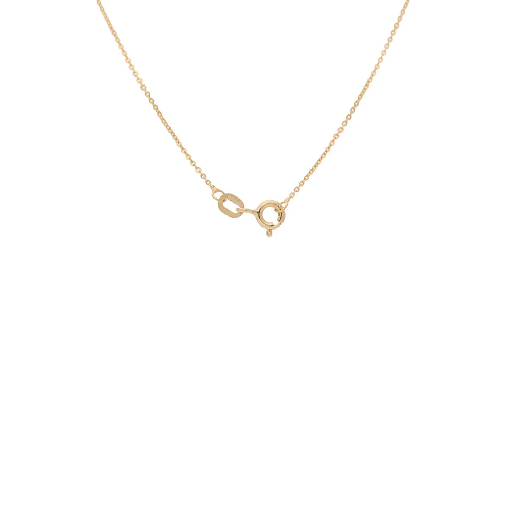 9ct Yellow Gold Multi-Stone Rubover Square Necklace - Image 2
