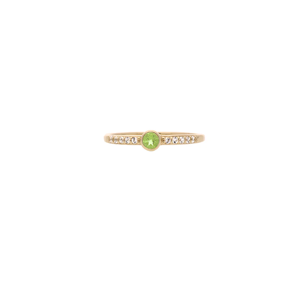 9ct Yellow Gold Peridot Ring