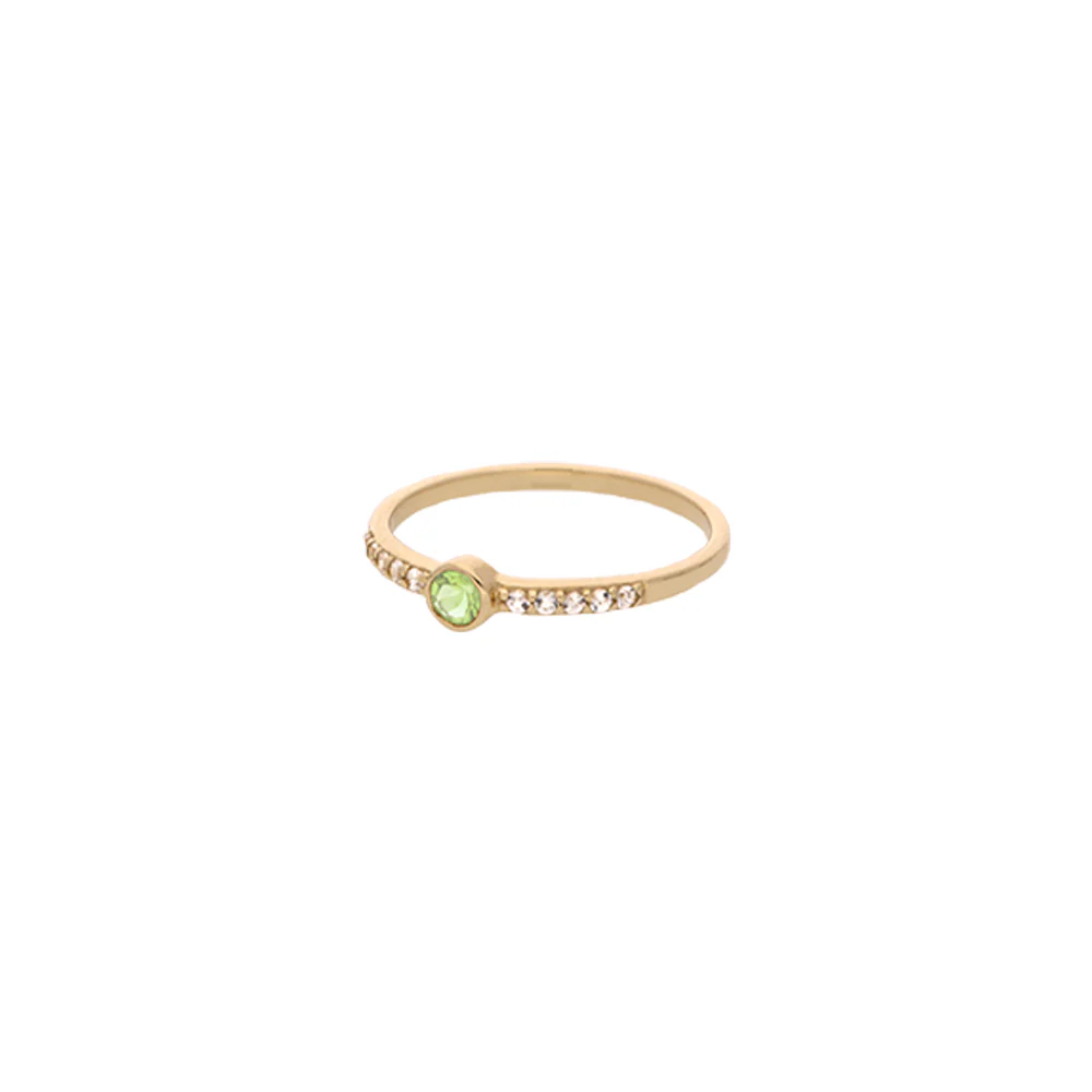 9ct Yellow Gold Peridot Ring - Image 2
