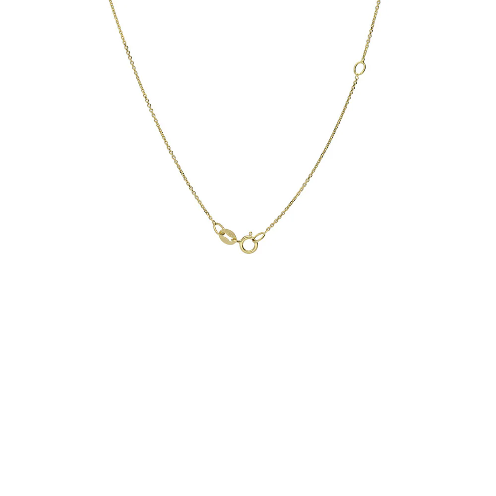 9ct Yellow Gold Polished and Diamond Circular Pendant - Image 3