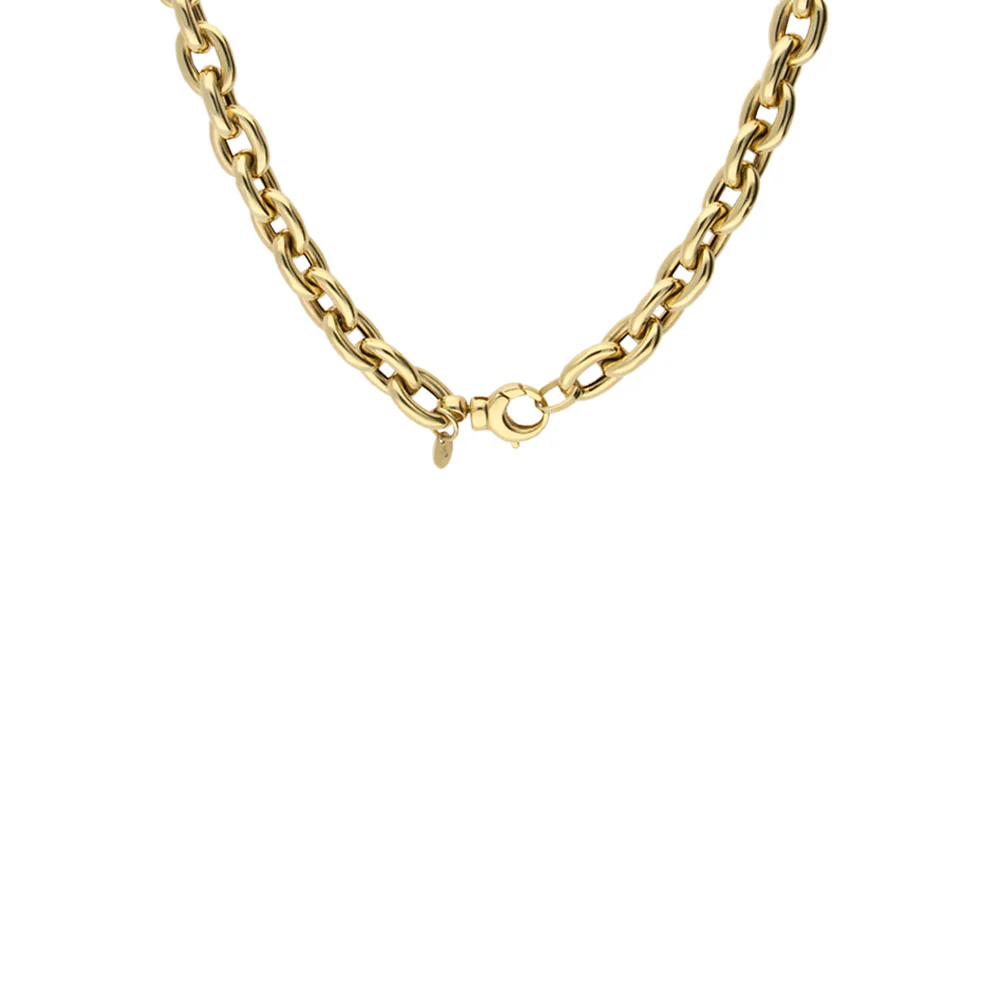 9ct Yellow Gold Round Belcher 50cm Chain - Image 3