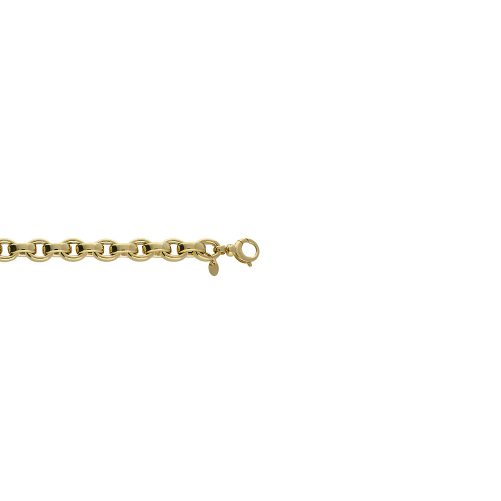 9ct Yellow Gold Round Belcher Chain Bracelet - Image 2