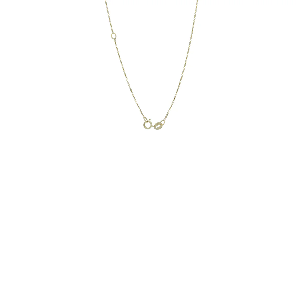 9ct Yellow Gold Round Plain Disc Pendant - Image 2