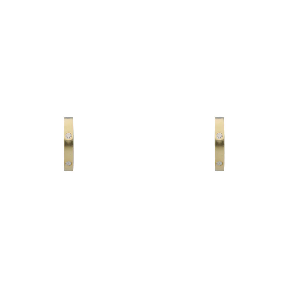 9ct Yellow Gold Stamped 20mm Hoop Earrings - Image 4