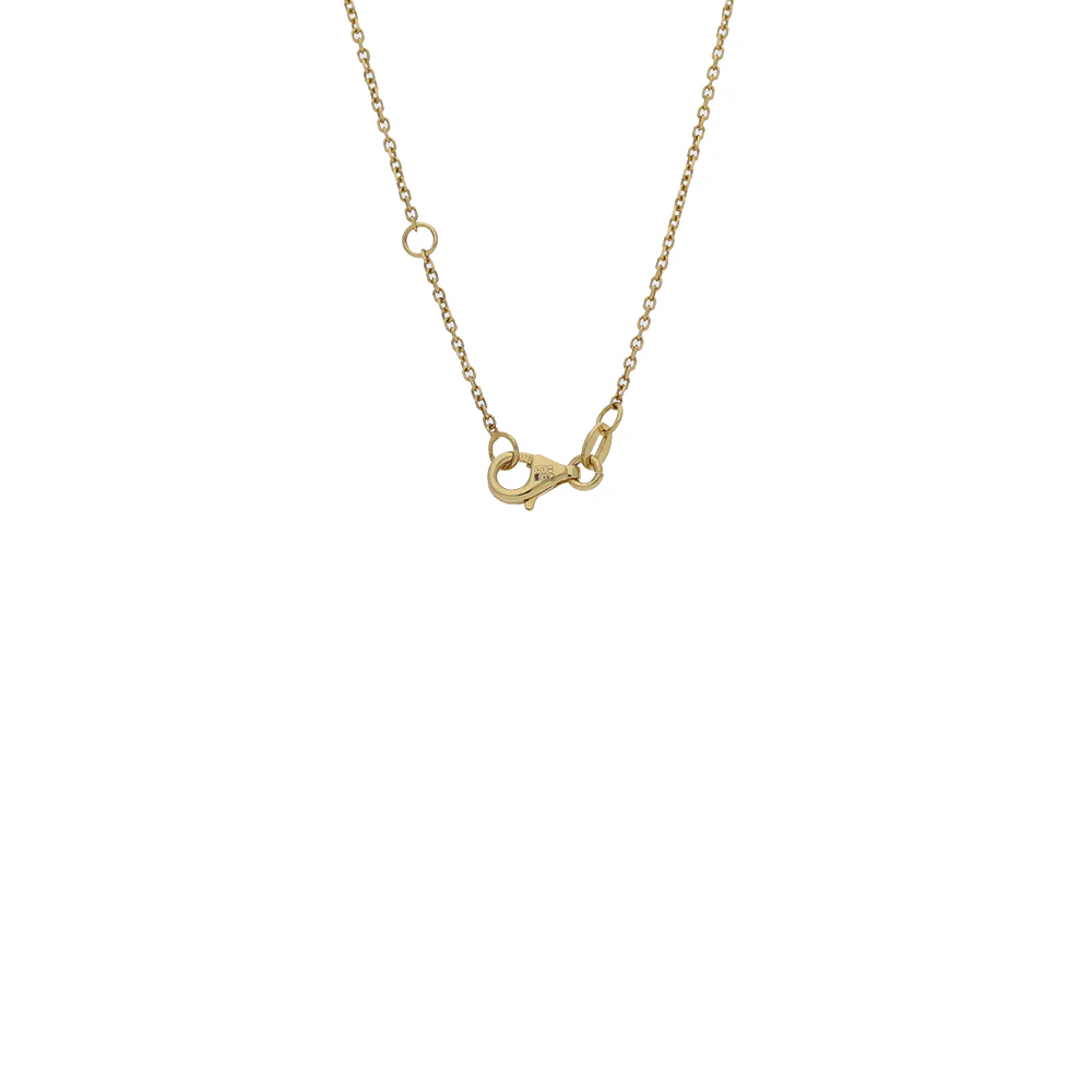 9ct Yellow Gold Zirconia Open Flower Design Pendant - Image 3