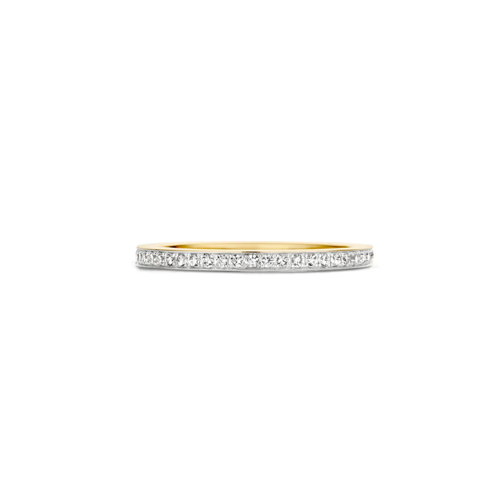 Blush 14ct White and Yellow Gold Set Cubic Zirconia Ring 1119BZI - Image 3