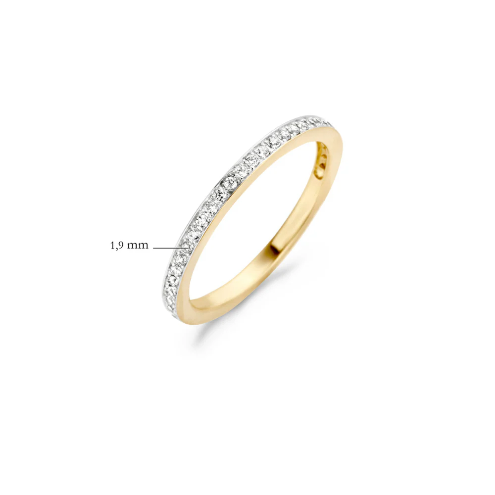 Blush 14ct White and Yellow Gold Set Cubic Zirconia Ring 1119BZI - Image 4