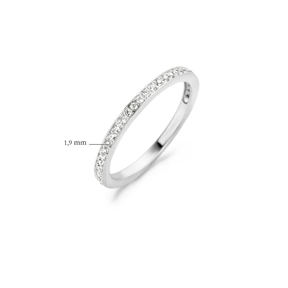 Blush 14ct White Gold Set Cubic Zirconia Ring 1119WZI - Image 4