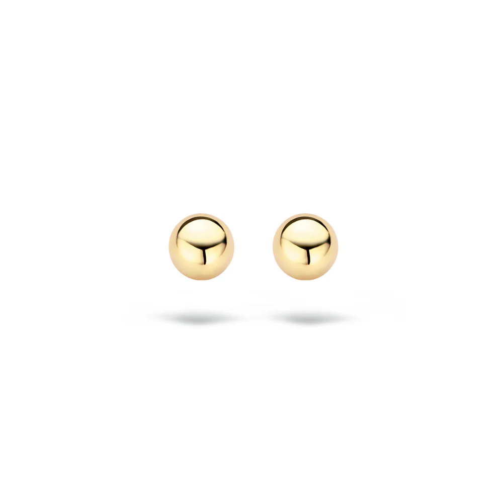 Blush 14ct Yellow Gold 3mm Spherical Stud Earrings 7120YGO - Image 5