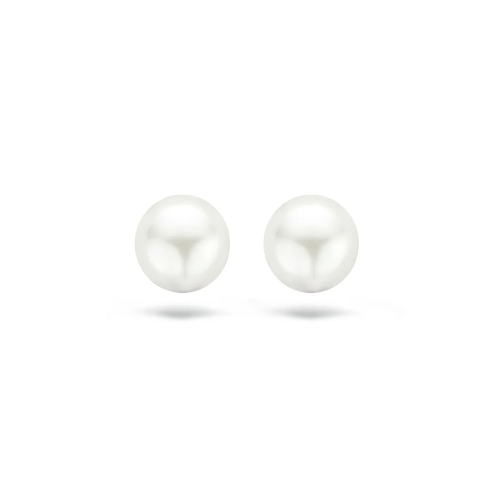 Blush 14ct Yellow Gold 7mm Round Pearl Stud Earrings 7151YPW