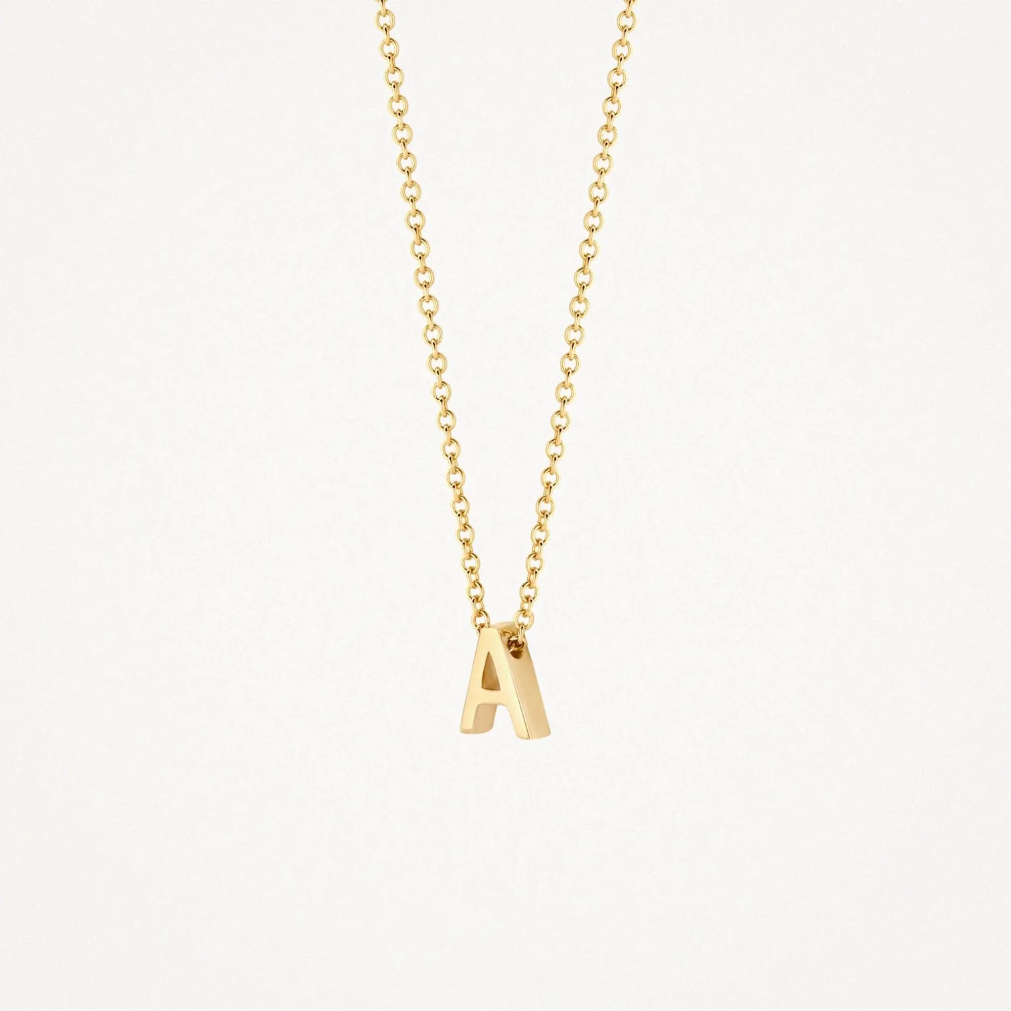 Blush 14ct Yellow Gold "A" Initial Pendant - Image 2