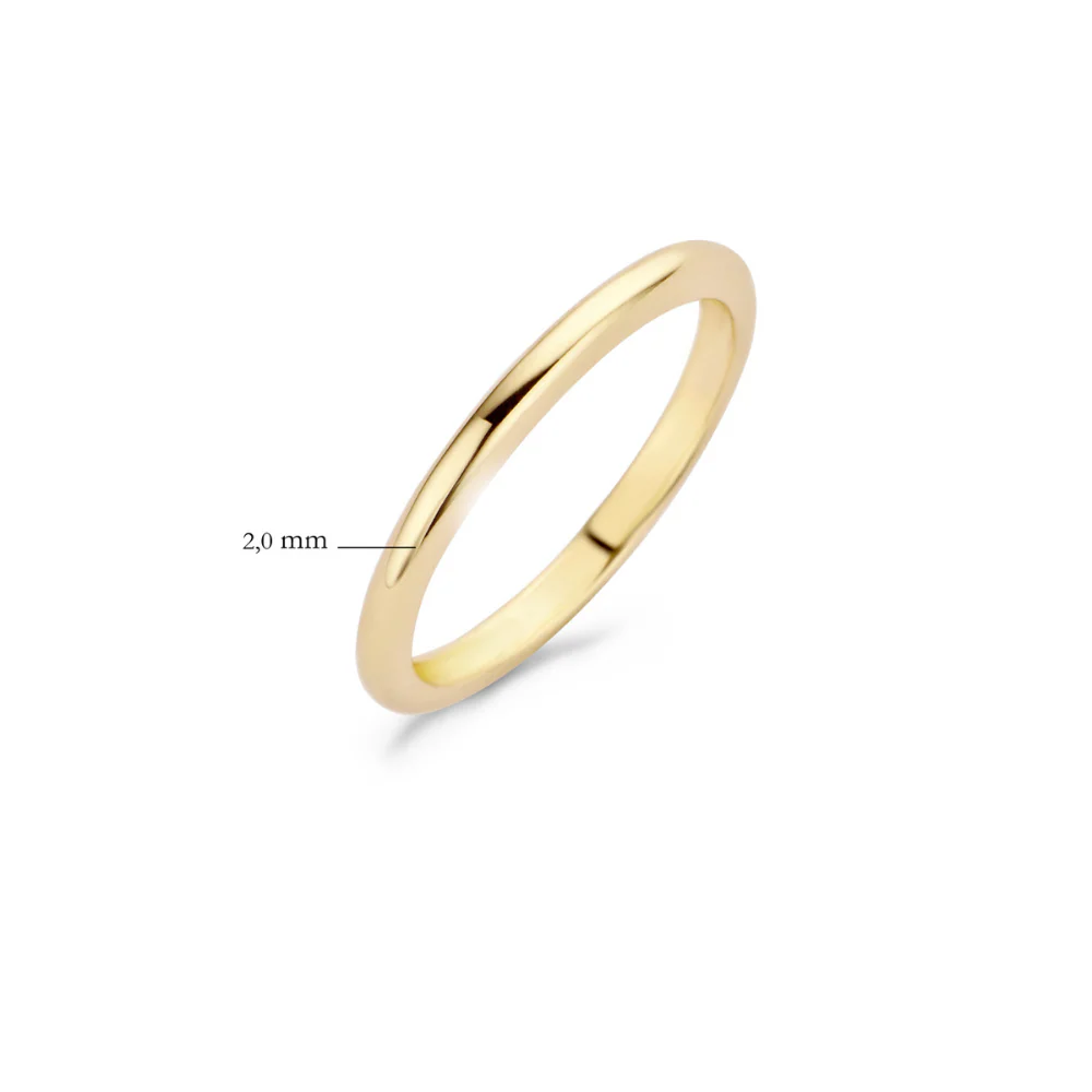 Blush 14ct Yellow Gold Classic Band Ring 1117YGO - Image 4