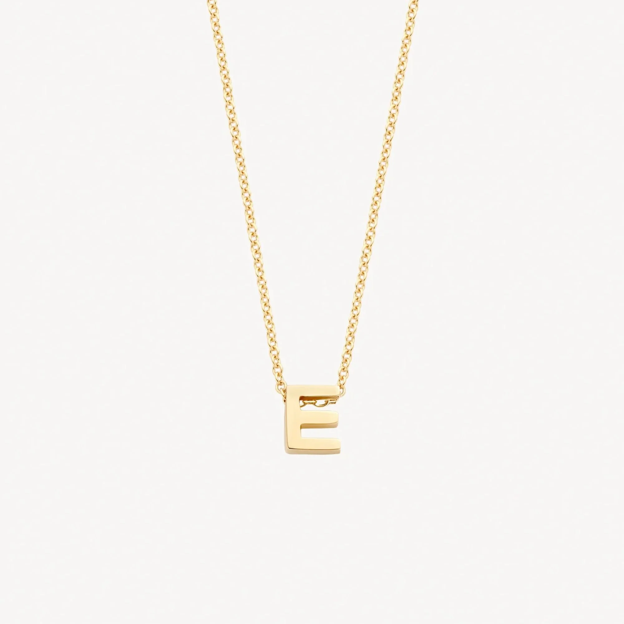 Blush 14ct Yellow Gold "E" Initial Pendant