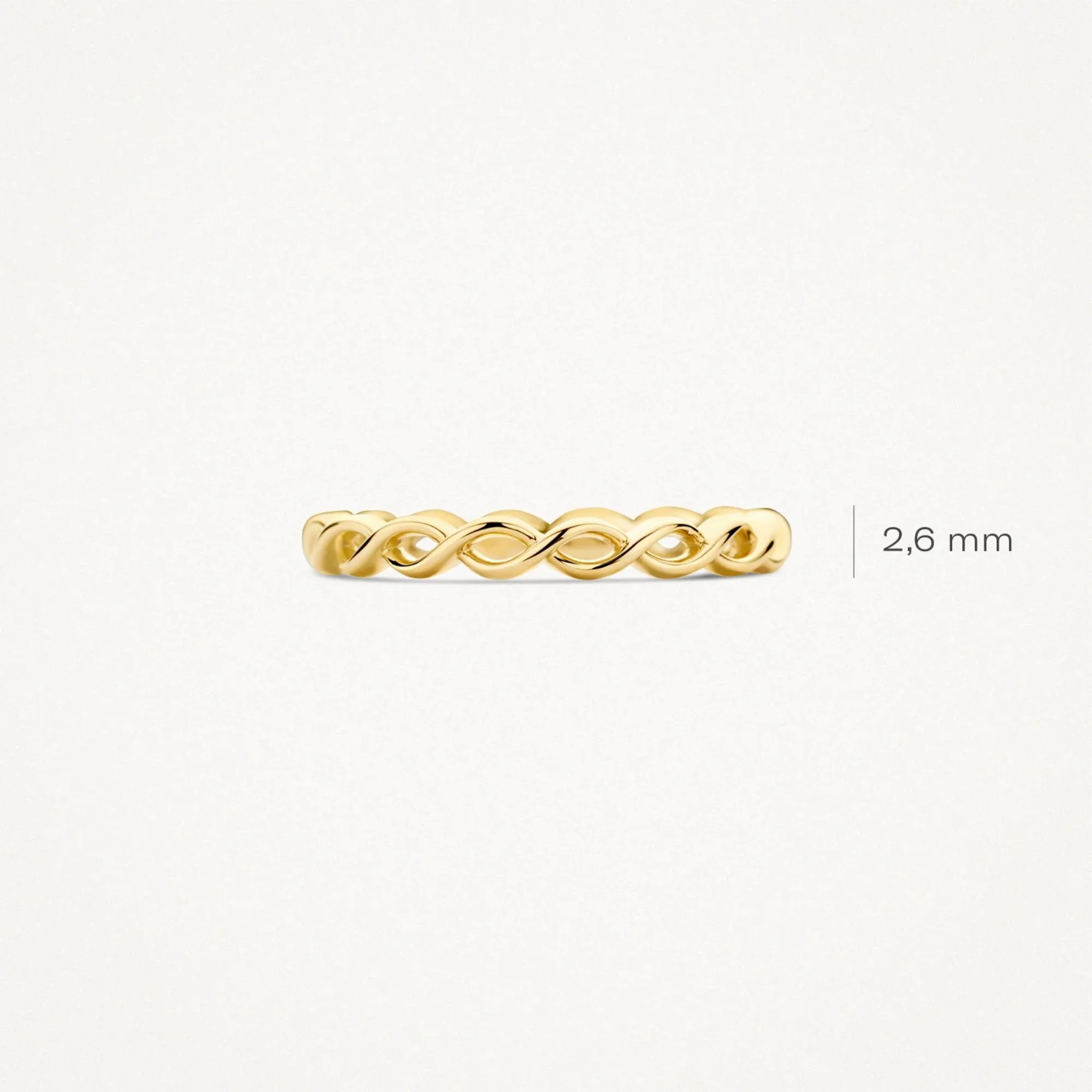 Blush 14ct Yellow Gold Endless Ring - Image 4