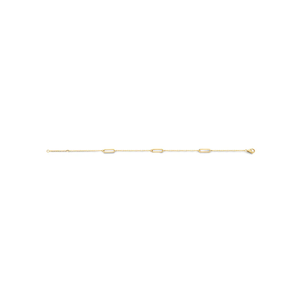Blush 14ct Yellow Gold Fine Links Bracelet 2179YGO - Image 3