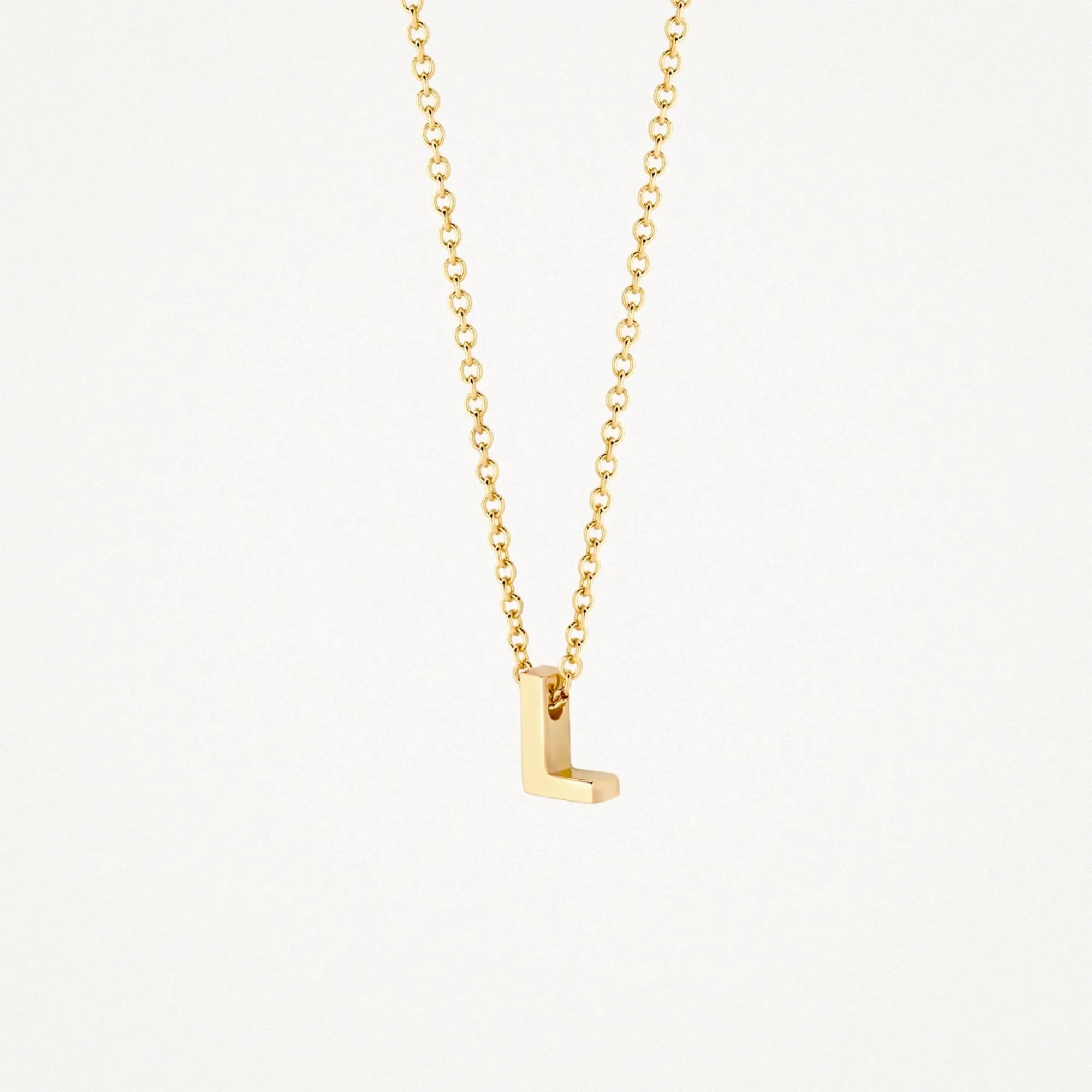 Blush 14ct Yellow Gold "L" Initial Pendant - Image 2