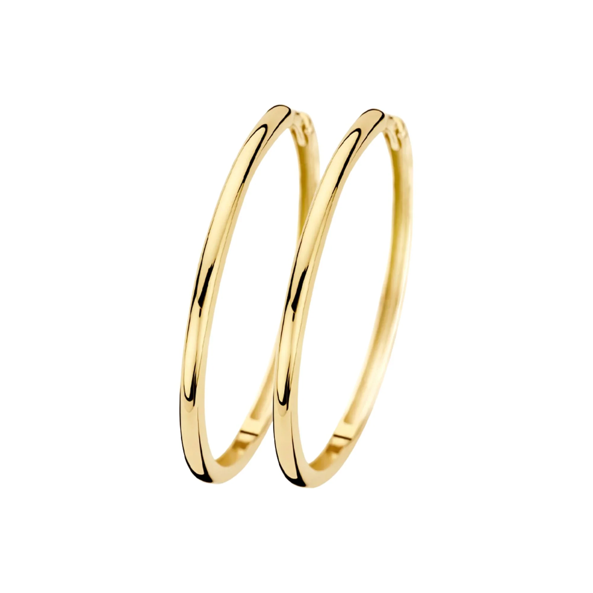 Blush 14ct Yellow Gold Large Classic Hoop Earrings
