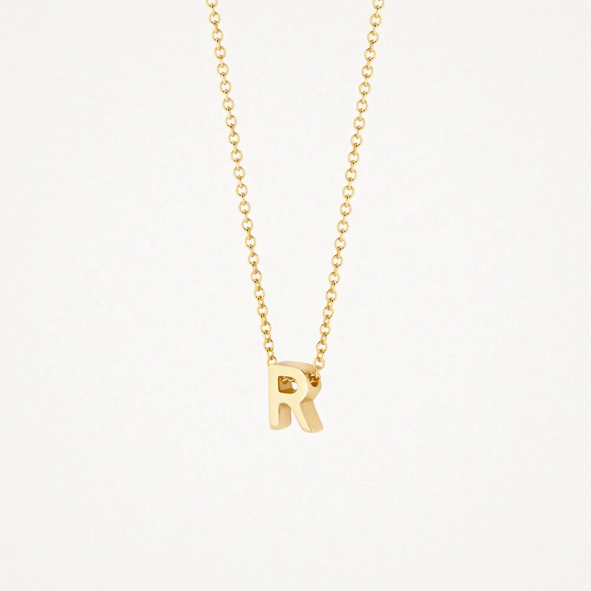 Blush 14ct Yellow Gold "R" Initial Pendant - Image 2