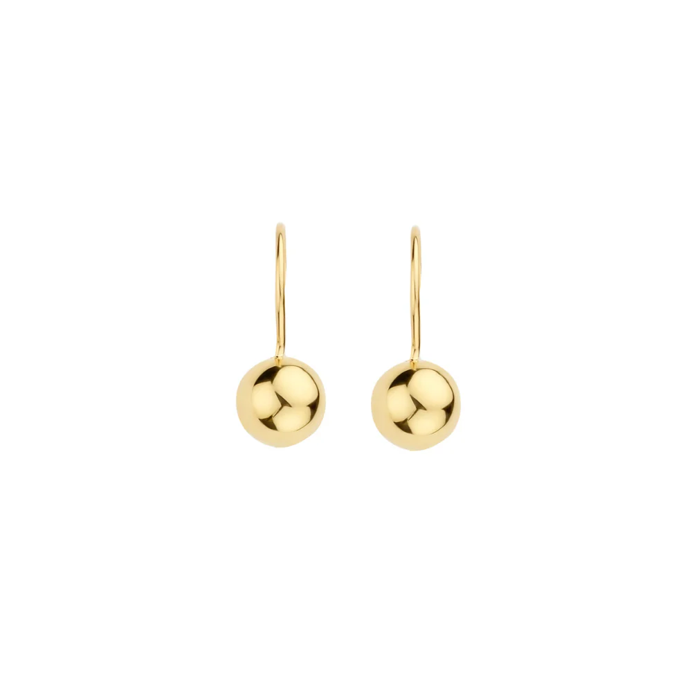 Blush 14ct Yellow Gold Spherical Drop Earrings 7261YGO