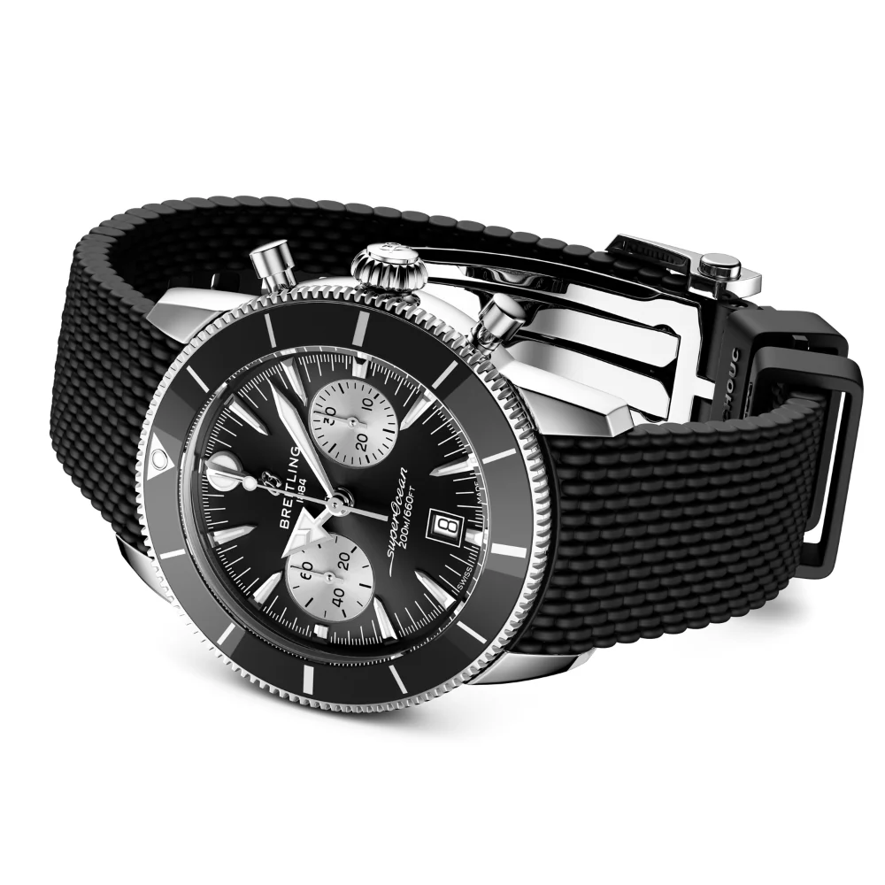 Breitling Superocean Heritage B01 42mm Black Rubber Strap Watch - Image 2