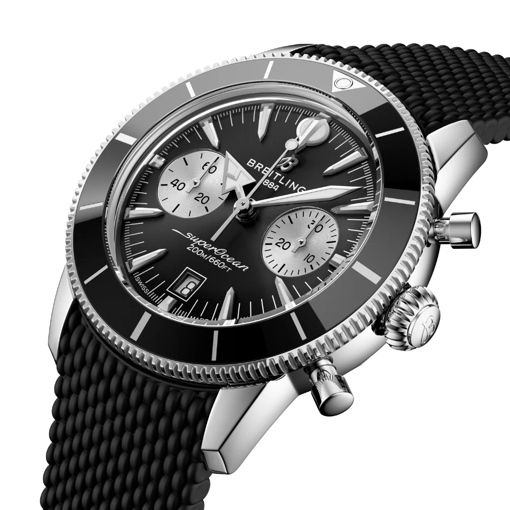 Breitling Superocean Heritage B01 42mm Black Rubber Strap Watch - Image 3
