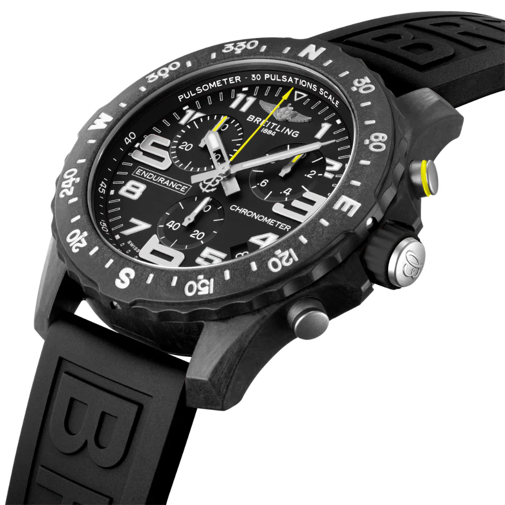 Breitling Endurance Pro Black and Yellow 44mm Watch - Image 4