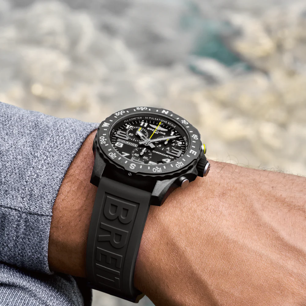 Breitling Endurance Pro Black and Yellow 44mm Watch - Image 6
