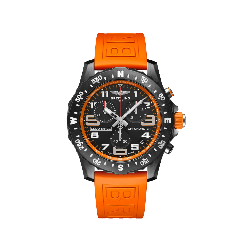 Breitling Endurance Pro Orange Strap Watch