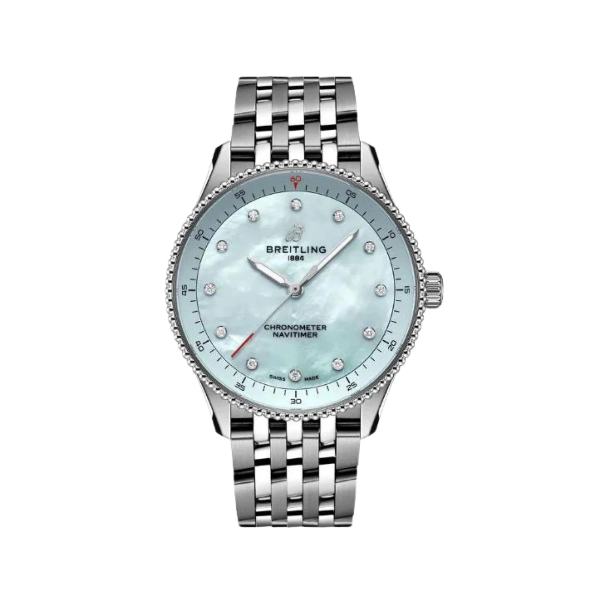 Breitling Navitimer Blue Pearl Dial 32mm Watch