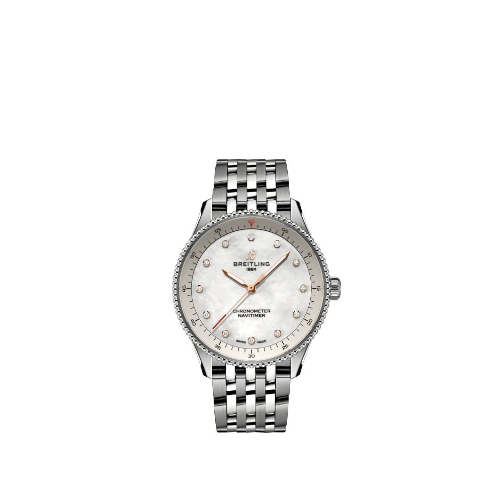 Breitling Navitimer 32mm Mother of Pearl Watch
